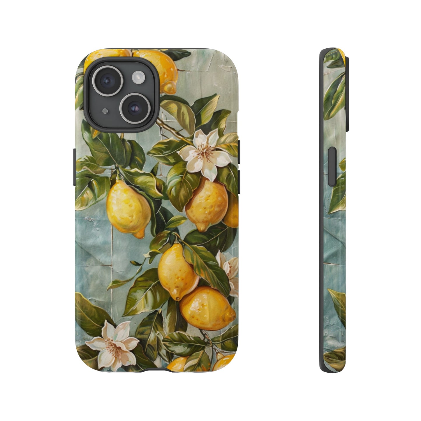 Mediterranean Lemon Tile Oil Painting iPhone 13 Case