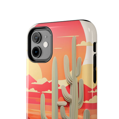 Cactus Desert Sunset iPhone Case