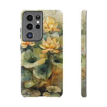 Zen Lotus Watercolor Painting iPhone 15 Case