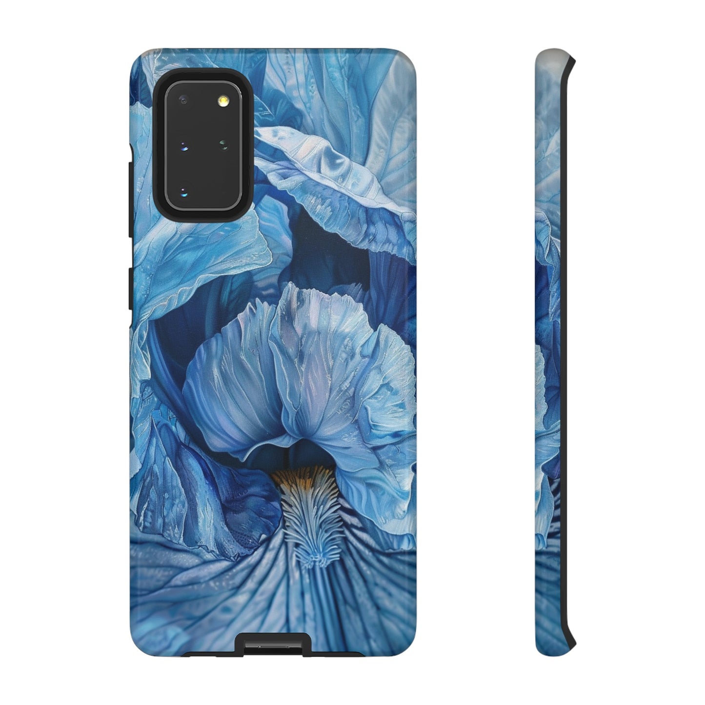 Floral Blue Iris Oil Painting Flower Phone Case