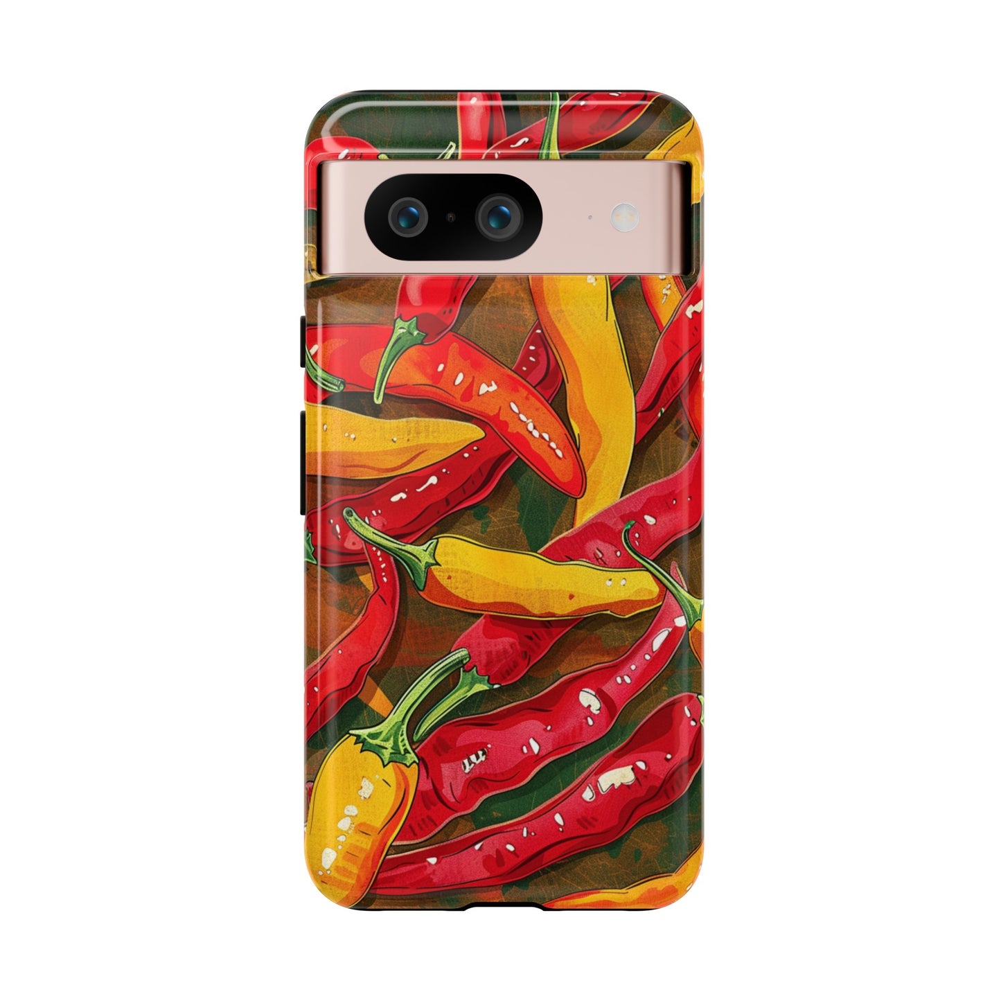 Yellow and Red Chili Peppers Phone Case