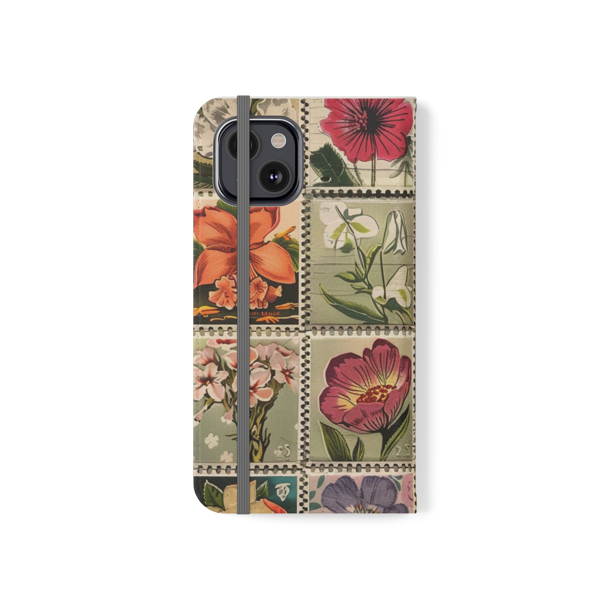 Artistic floral stamp case for iPhone 11 Pro Max
