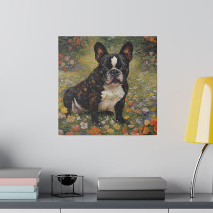 Black French Bulldog Wall Decor | Dog Art | Canvas Print