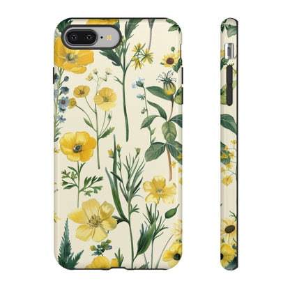 Floral Sage Yellow Wildflower Phone Case