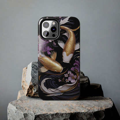 Graceful Flow: Koi Fish Inspired | Japanese Art Masterpiece iPhone Case