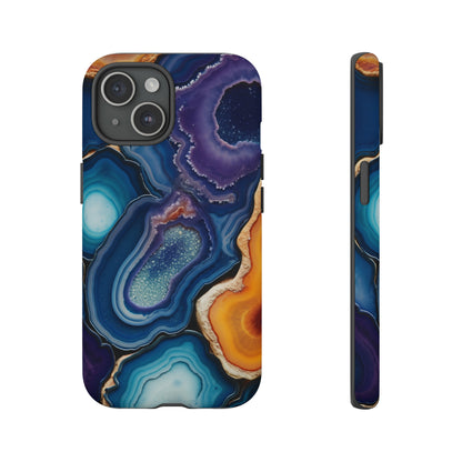 Agate Slice Geode Elegance: Natural Beauty Phone Case