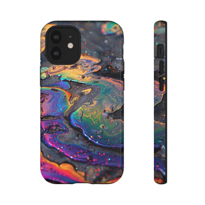 Opalescent Marbled Holographic Print Phone Case