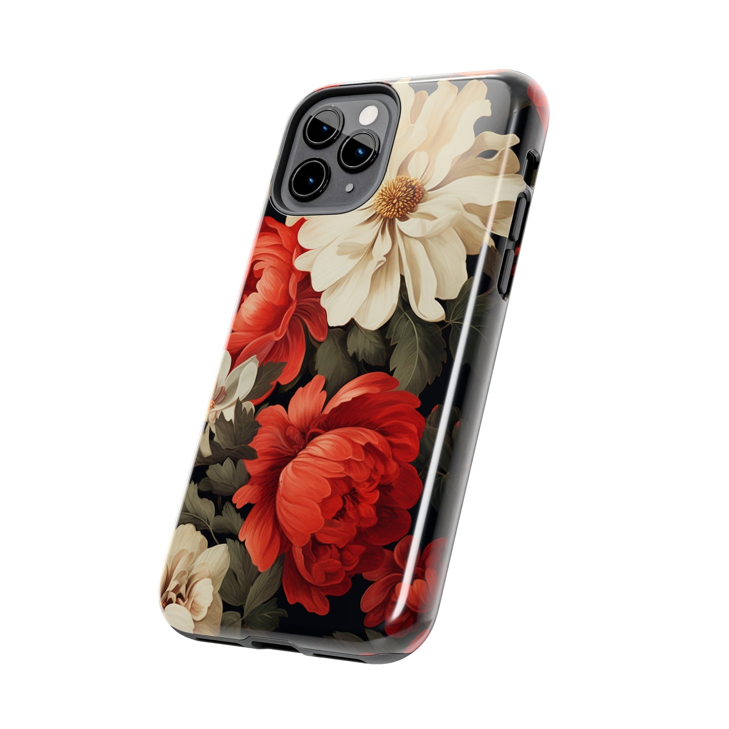 Vintage Floral Aesthetic Phone Tough Case Antique Print for iPhone 14 11 Pro 12 13 XR XS X 7+ 8 Boho Nature Flowers Cottage Core