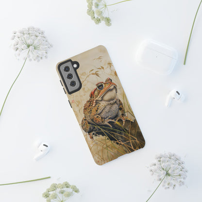 Toad on a Branch Japanese Style Art Painting Phone Case