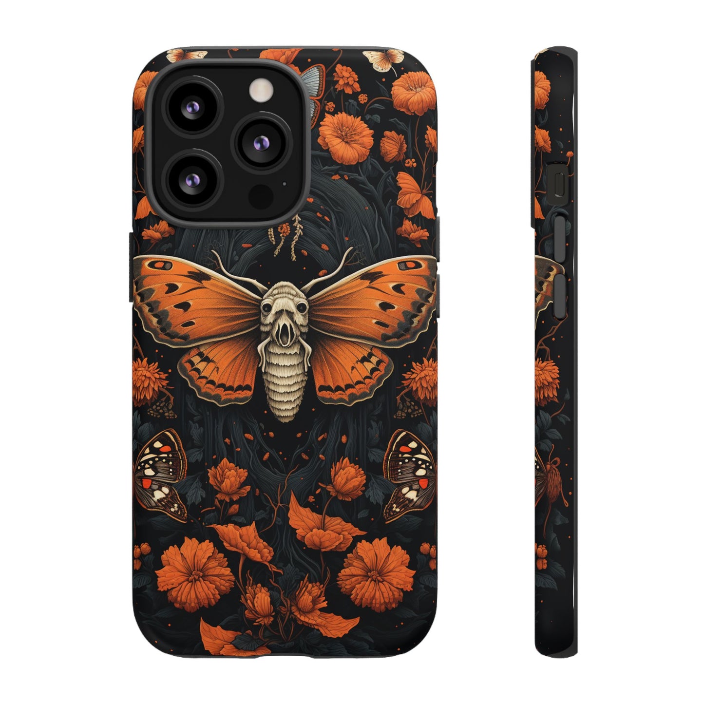 Eerie Elegance Halloween Goth Moth Phone Cover