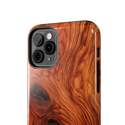 Elegant Timber: Faux Oak Wood Pattern | Dazzling Nature-Inspired iPhone Case