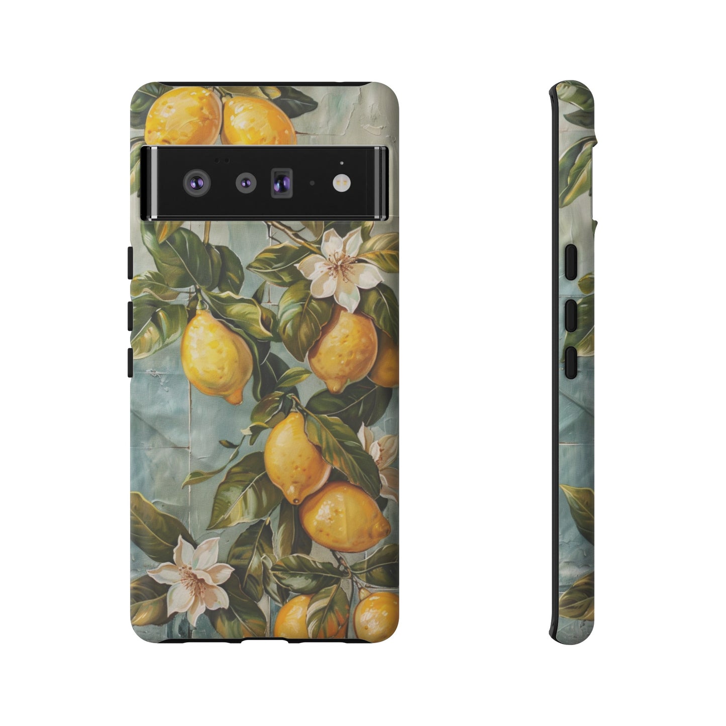 Mediterranean Lemon Tile Oil Painting iPhone 13 Case