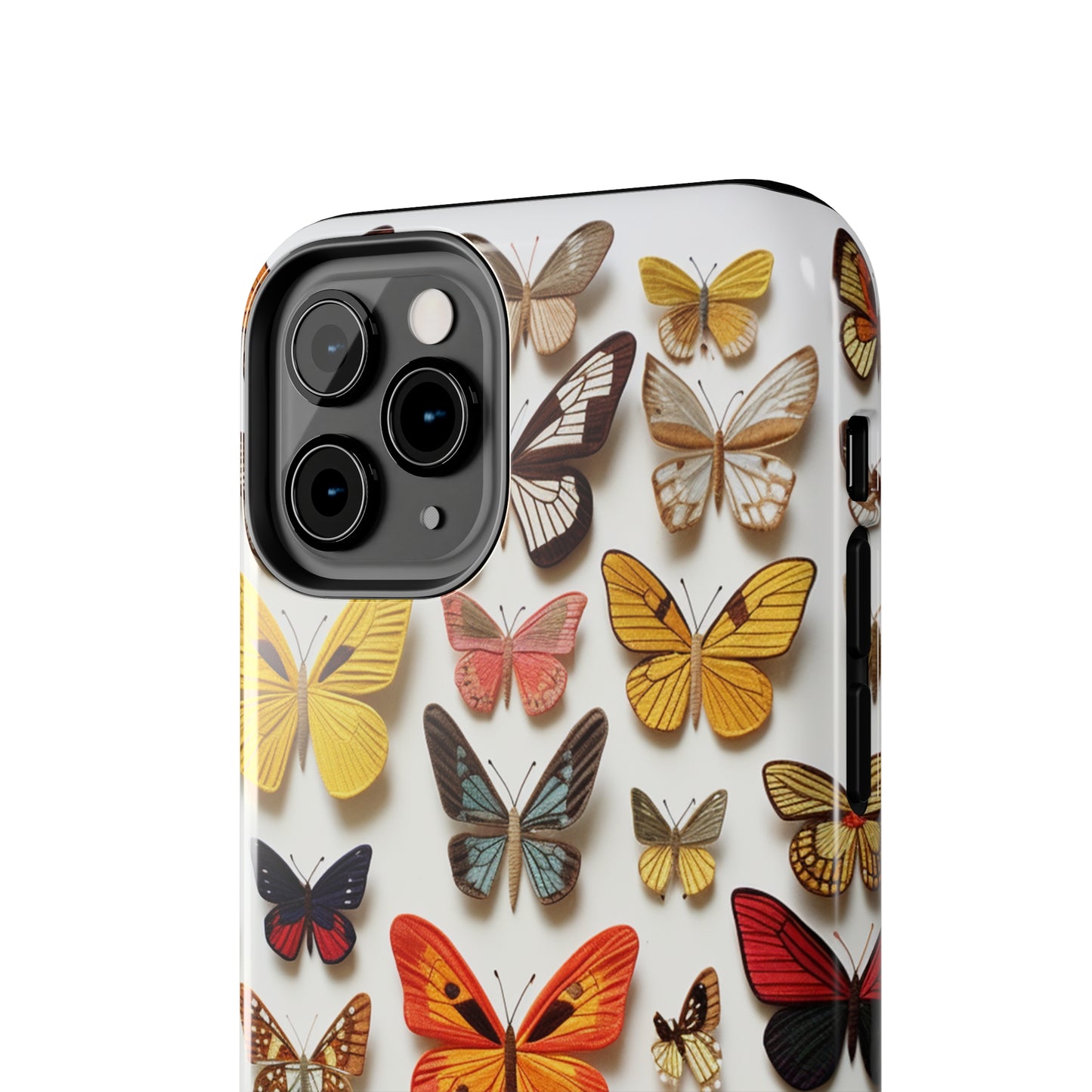 Elegant Embroidery: Delicate Butterfly iPhone Case – Crafted with Precision