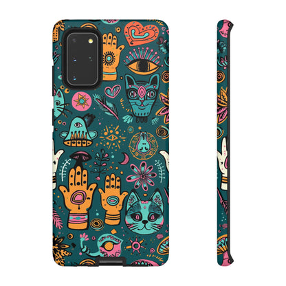 Kabbalistic Kitty Talisman Collage Phone Case