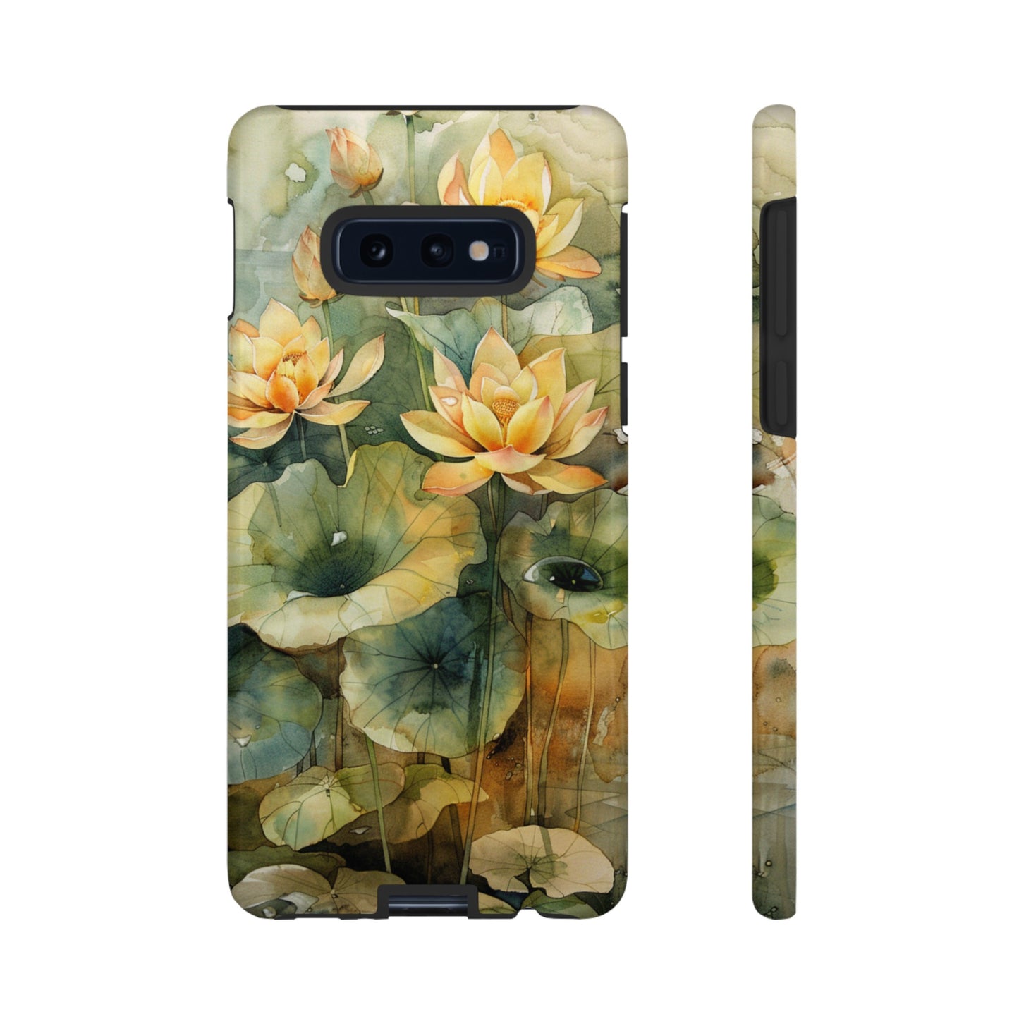 Zen Lotus Watercolor Painting iPhone 15 Case