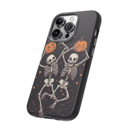 Dancing Skeletons with Jack-o'-Lanterns Phone Cover