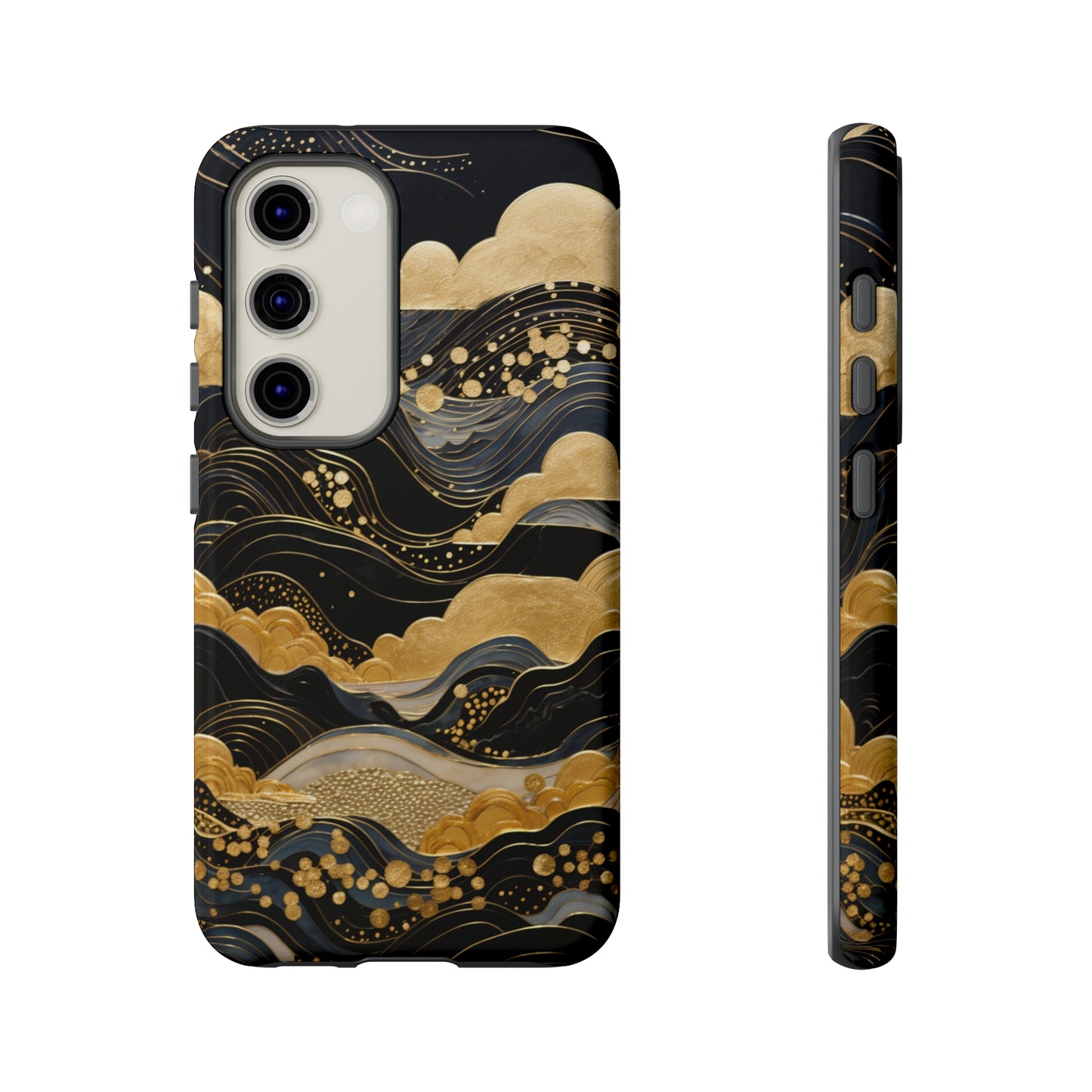 Chiyogami Mountains Tough Phone Case fits Galaxy S23 S22 S21 S20 Plus Ultra | Iphone 14 13 12 11 8 Pro Max Mini | Pixel 7 6 Pro 5 | Japanese