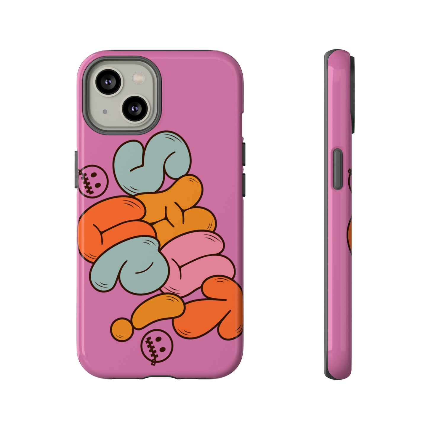 Shut Up Phone Case | Warm Retro Psychedelic Colors | For iPhone, Pixel, Samsung