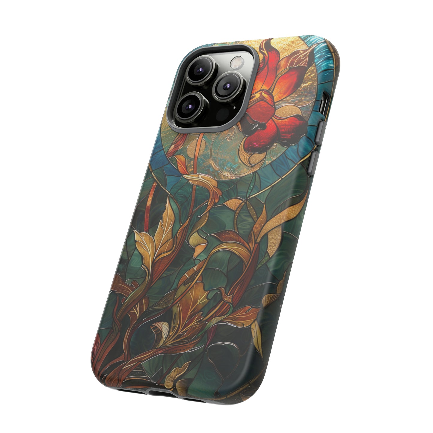 Art Nouveau Floral Full Moon Phone Case