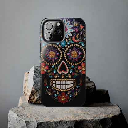 Sugar Skull iPhone Case | Dia de los Muertos Design for Apple iPhone | Halloween Aesthetic