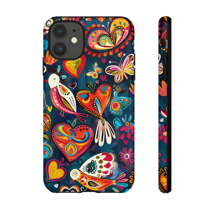 Bright Colorful Mexican Style Mural Painting Phone Case