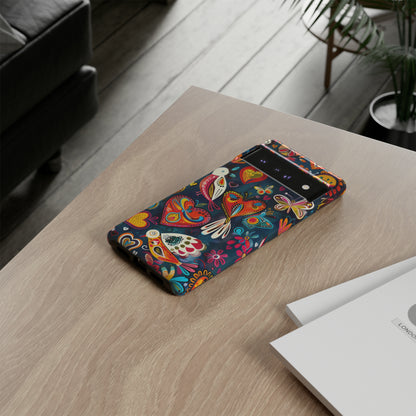 Bright Colorful Mexican Style Mural Painting Phone Case