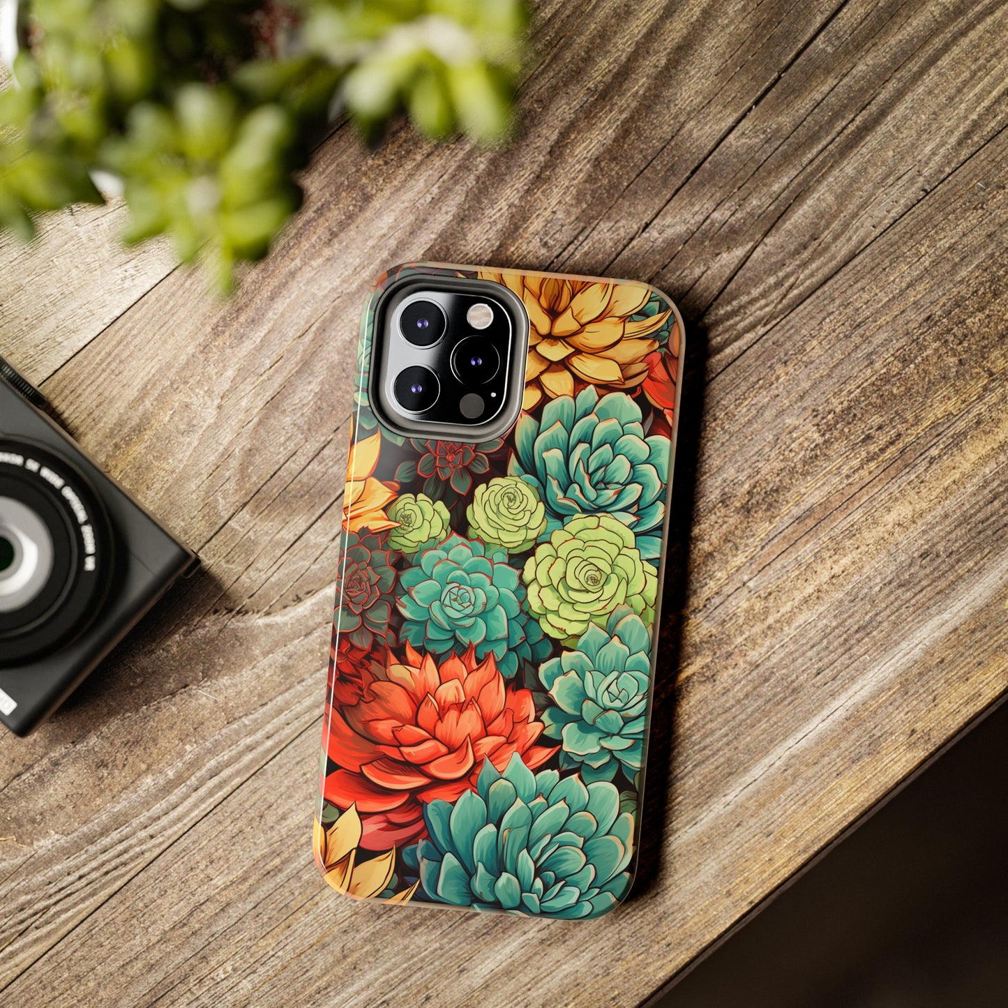 Succulent Desert Cactus Floral iPhone Case | Embrace the Beauty of Arid Elegance