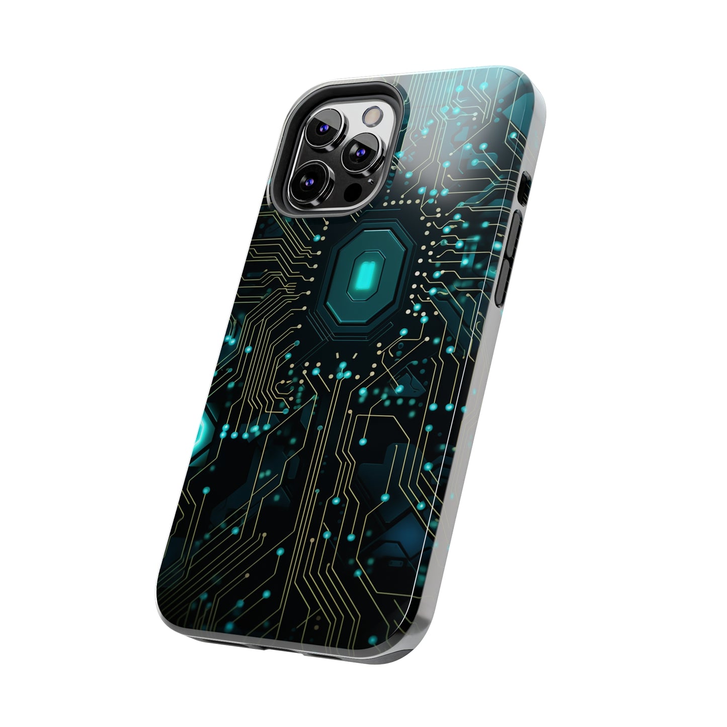 Neon Nexus: Cyberpunk Circuit Board | Futuristic Tech-Inspired iPhone Case