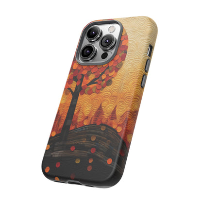 Autumn iPhone Case, Forest Embroidered Style Phone Case