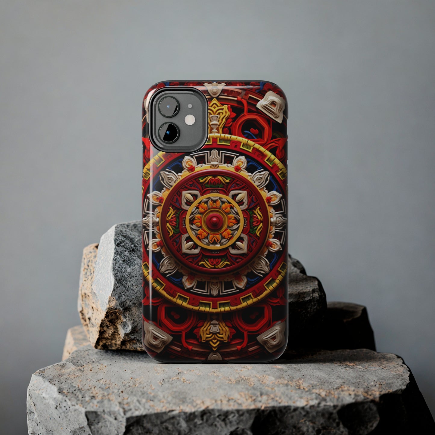 Mystical Visions: Psychedelic Tibet Mandala | Buddhist iPhone Case