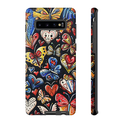 Butterfly Magic Hearts Phone Case