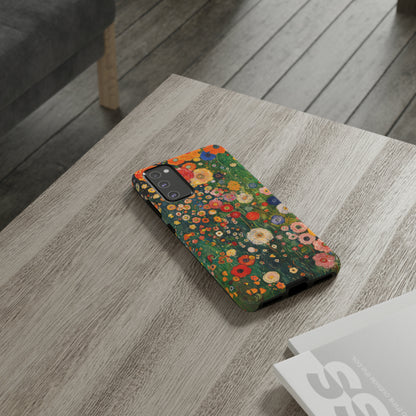 Gustav Klimt Style Flower Garden Painting Phone Case