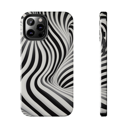 Twist Your Perception: Optical Illusion Tough Case for Apple iPhone Models – Where Art Meets Function