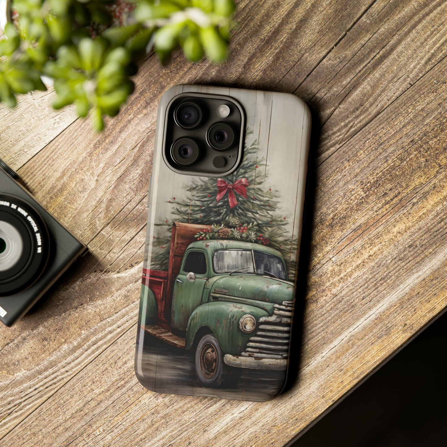 Christmas Pickup Truck Phone Case for iPhone