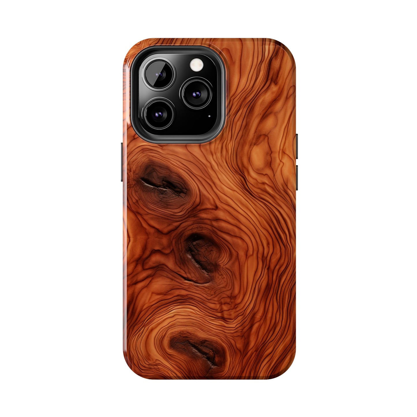 Elegant Timber: Faux Oak Wood Pattern | Dazzling Nature-Inspired iPhone Case