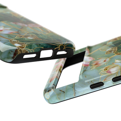 Elegant Floral Phone Case - Tough Cases with Lotus Design