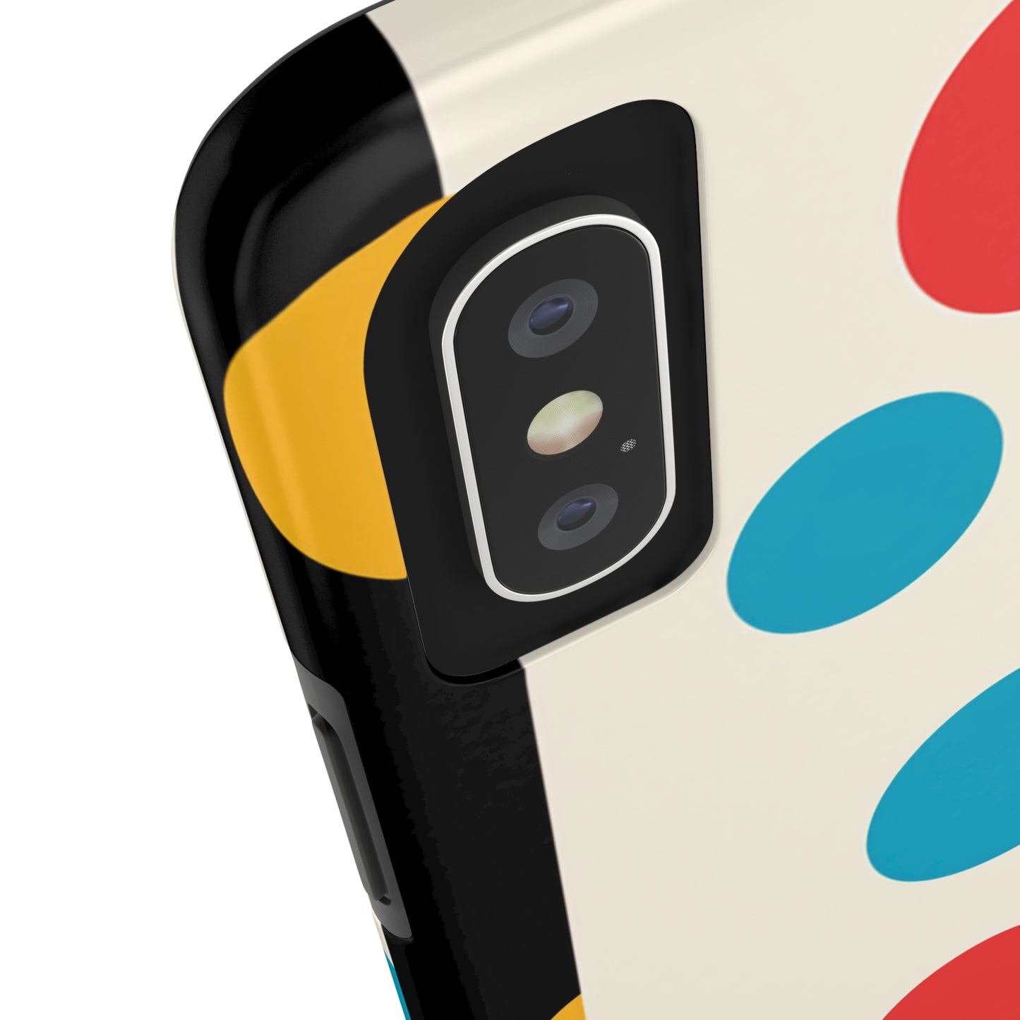 Classic Meets Creative: Abstract Polka Dots Tough Case for iPhone