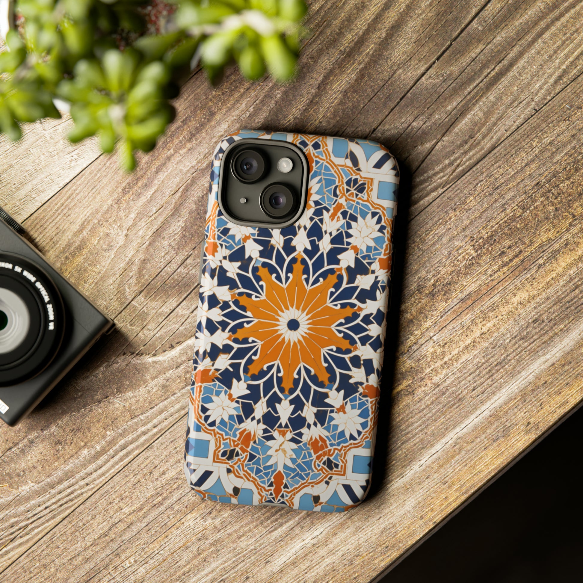 Unique Moroccan tile-inspired case for iPhone 14 Pro Max