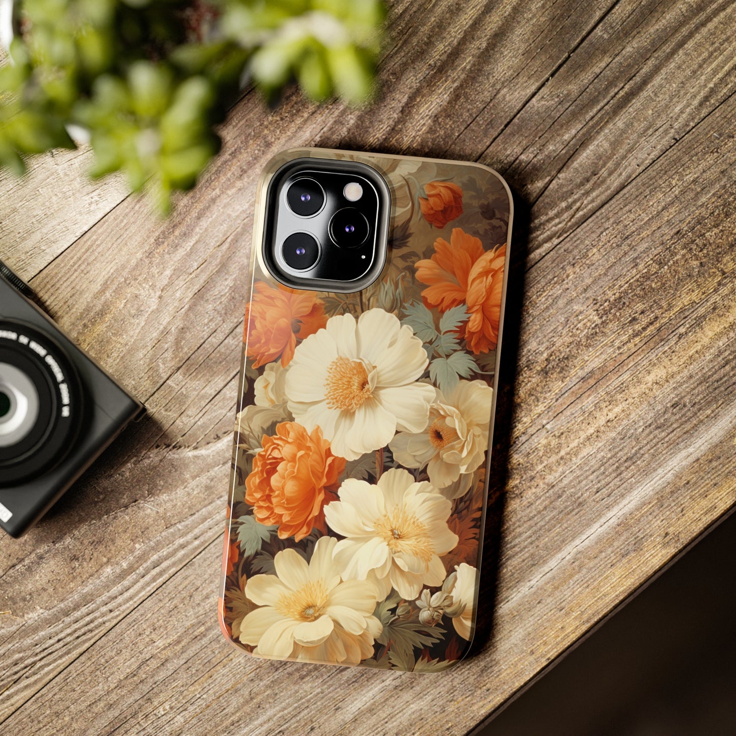 Vintage Floral Aesthetic Phone Tough Case Antique Print for iPhone 14 11 Pro 12 13 XR XS X 7+ 8 Boho Nature Flowers Cottage Core