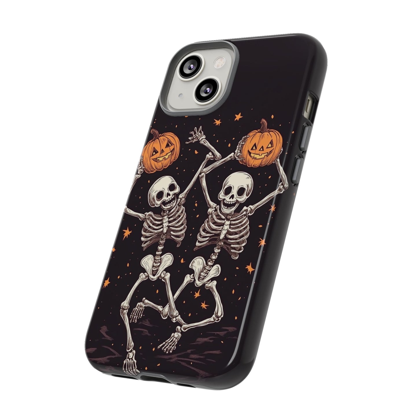 Dancing Skeletons with Jack-o'-Lanterns Phone Cover