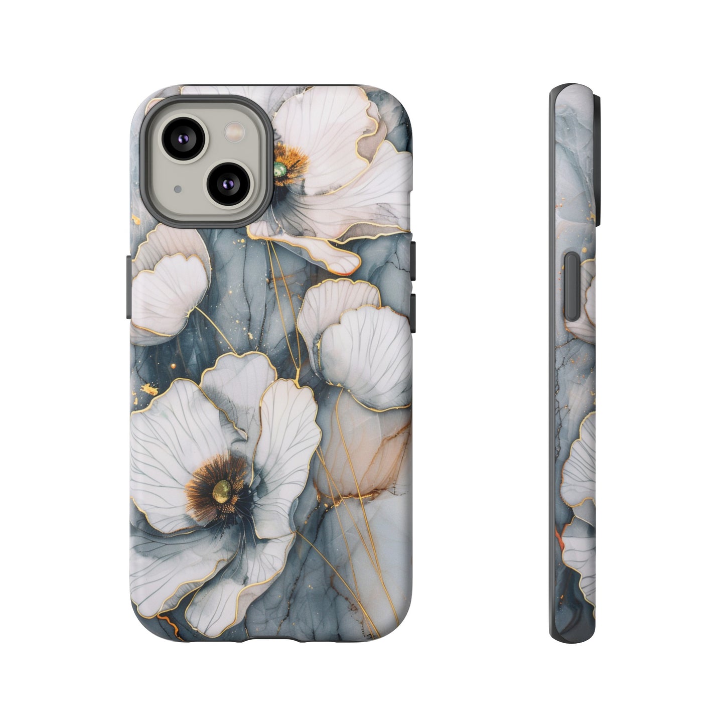 Flowers and Gold Phone Case