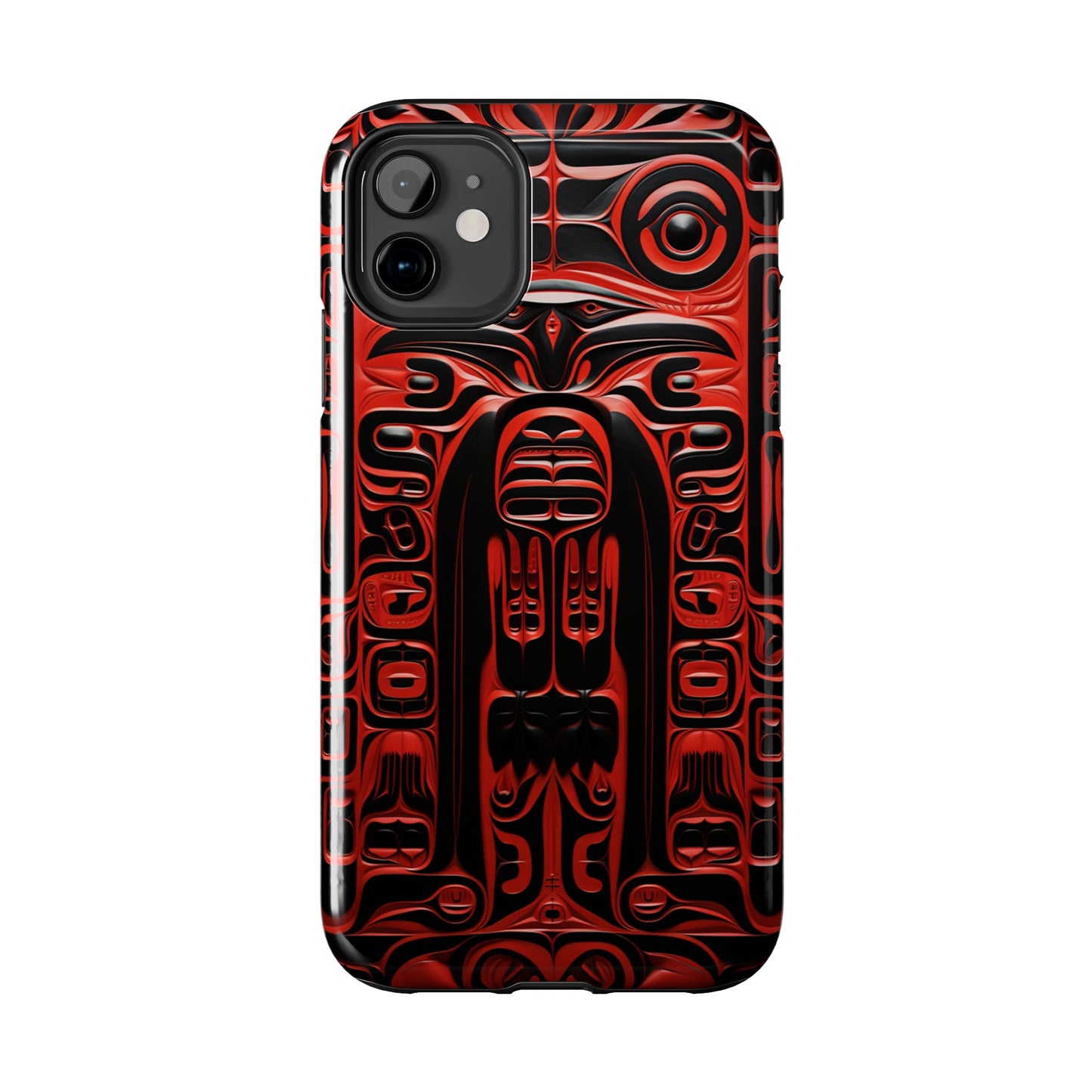 Raven Totems: Northwest Native American Carving | Heritage iPhone Case