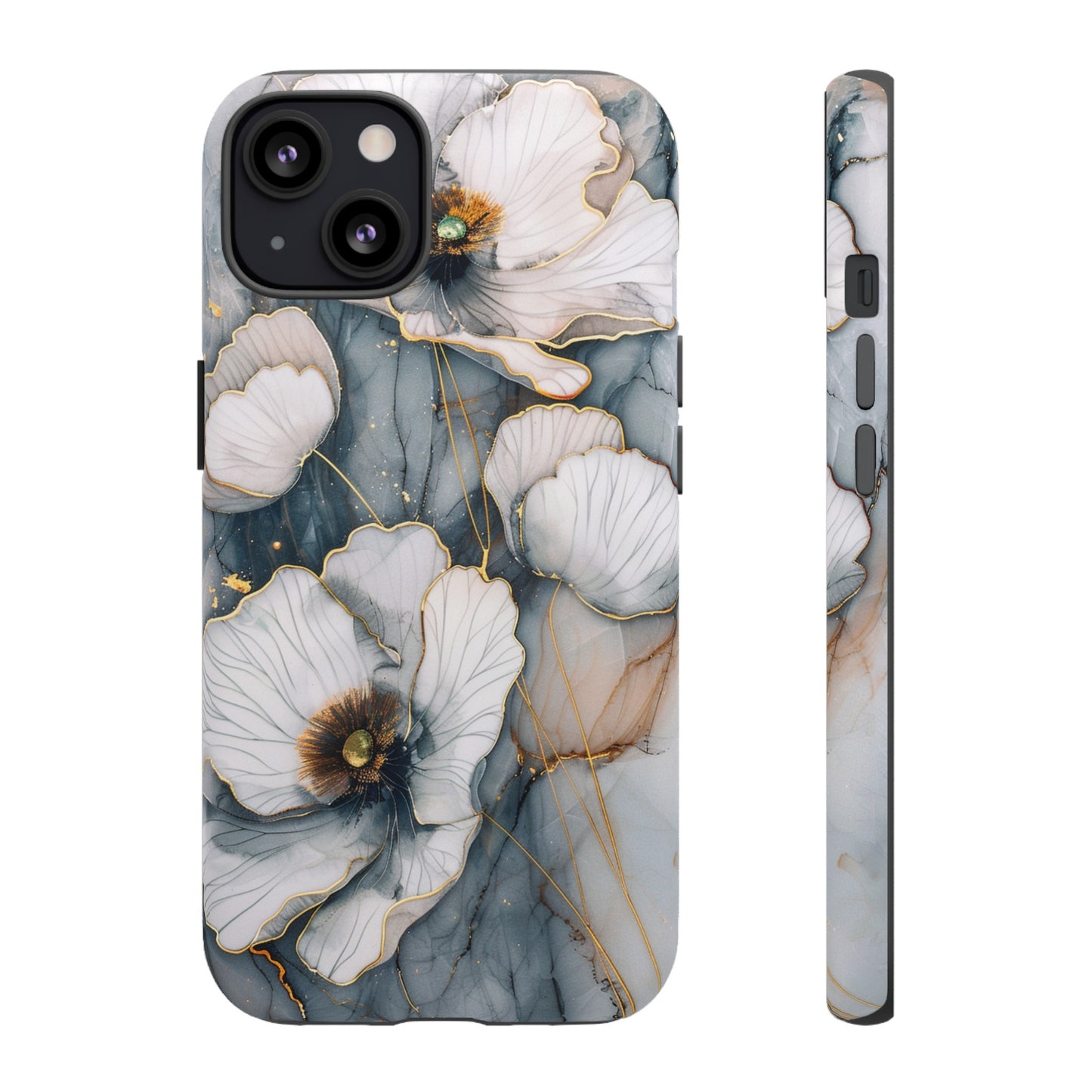 Flowers and Gold Phone Case