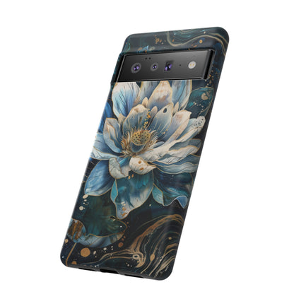 Zen Stained Glass Lotus Floral Design Phone Case