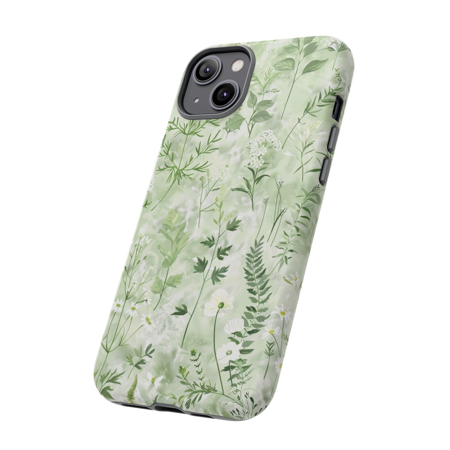 Floral Sage Green Wildflower Phone Case