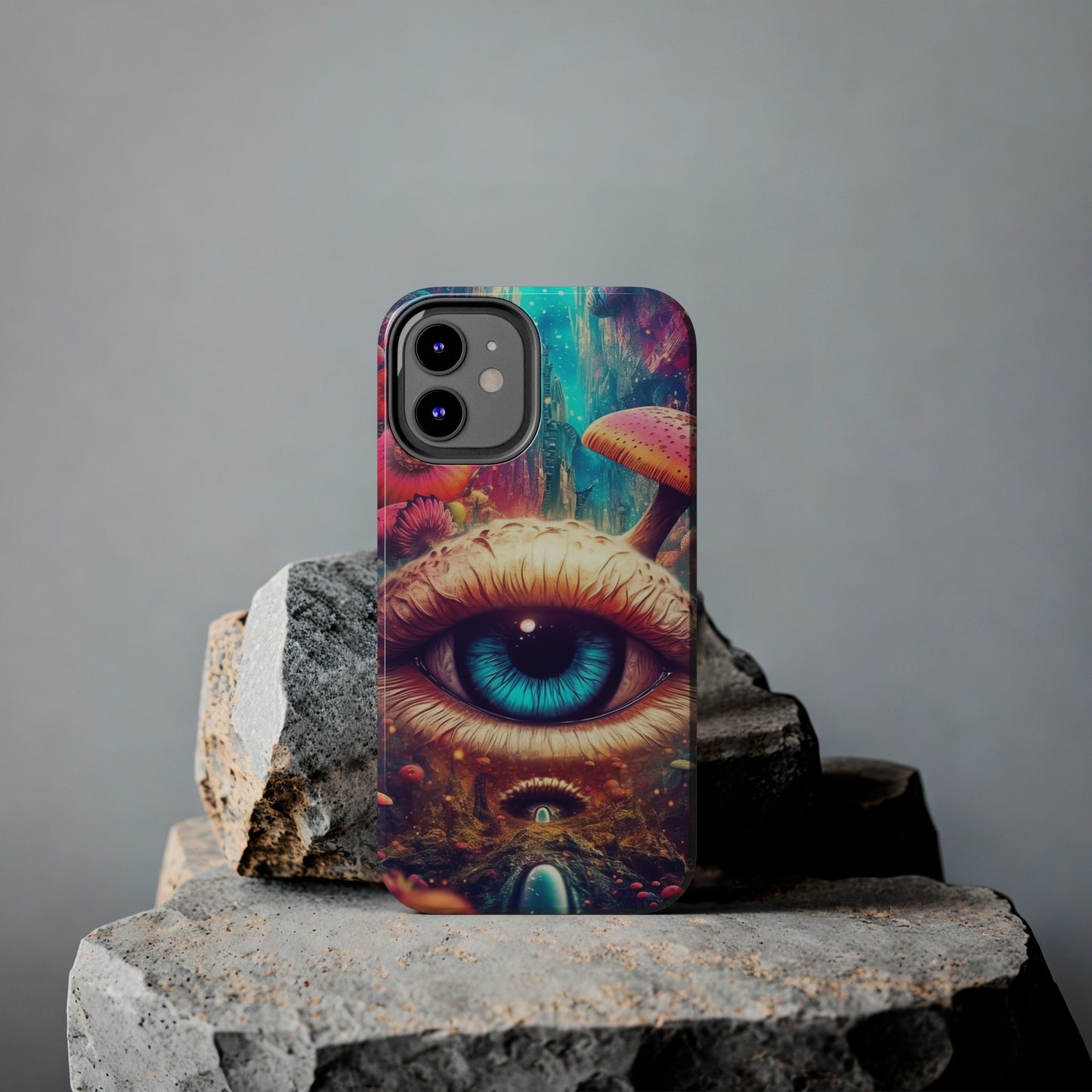 Eye of the Mushroom Psychedelic Art iPhone Case | Embrace the Trippy Enigma