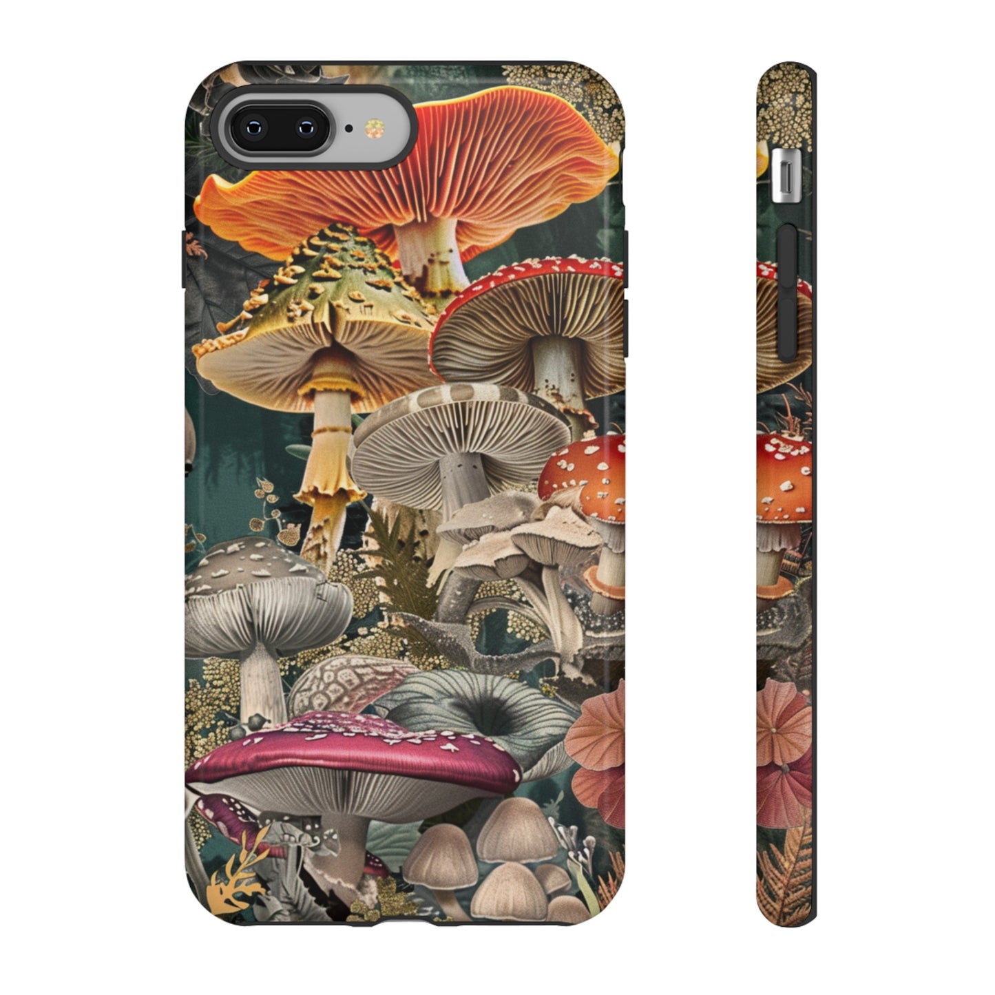 Vintage Illustration Mushroom Collage Phone Case