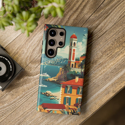 Midcentury French Riviera Landscape Painting Phone Case