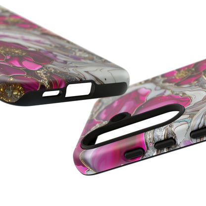 Stained Glass Magenta Floral Paisley Explosion Phone Case