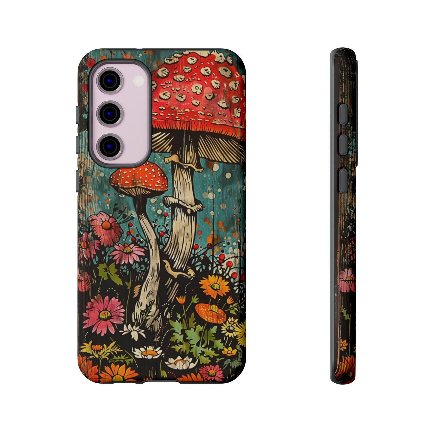 Trippy Magic Mushroom Retro Art Phone Case